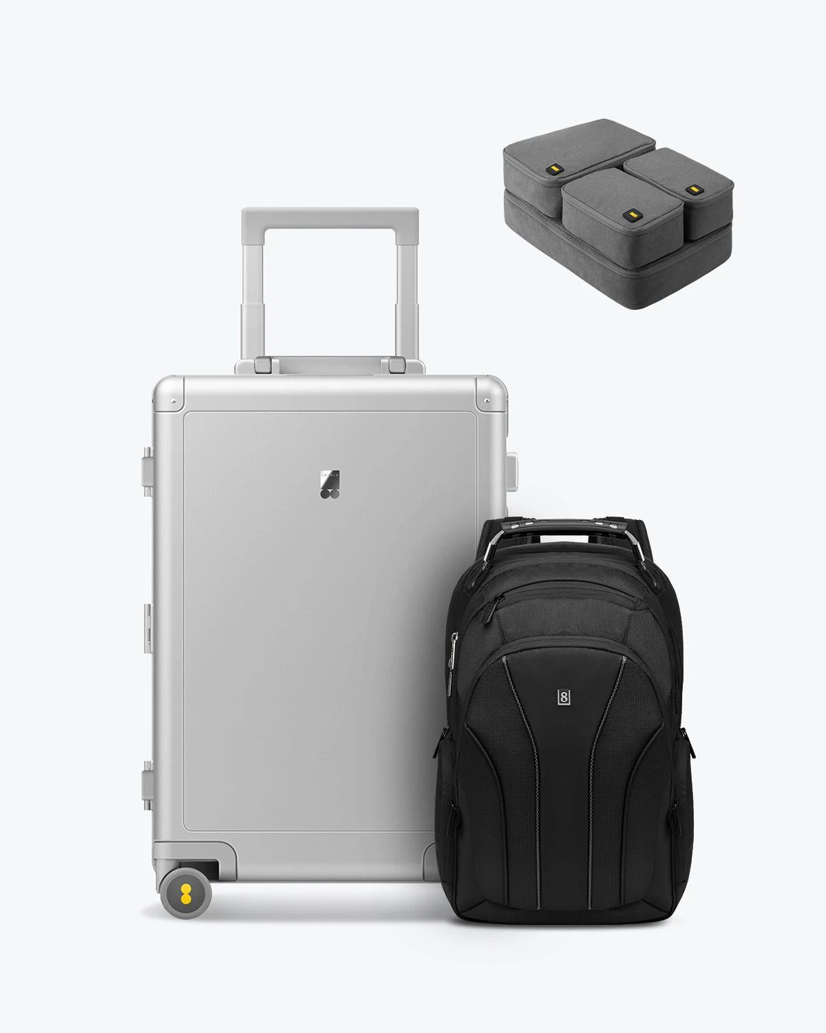 Aluminum Luggage and Atlas Laptop Backpack Set - Image 12