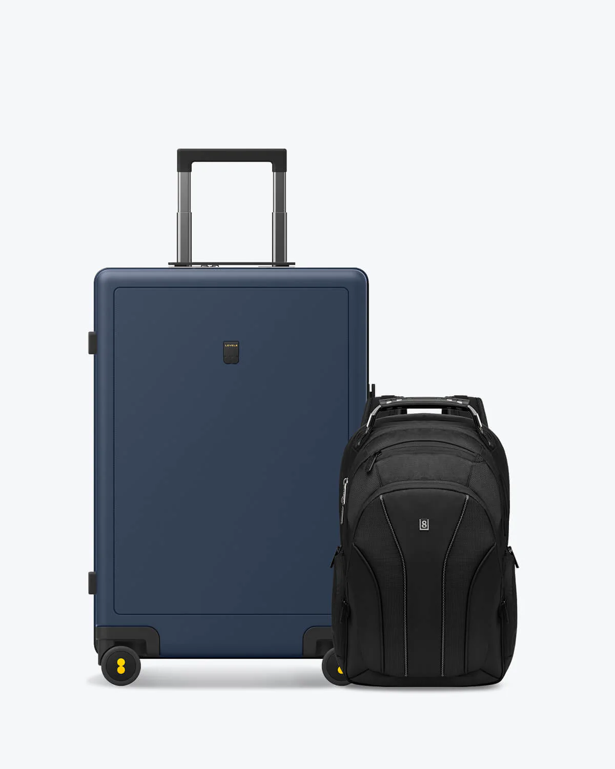 Textured and Atlas Laptop Backpack Luggage Set - Image 11