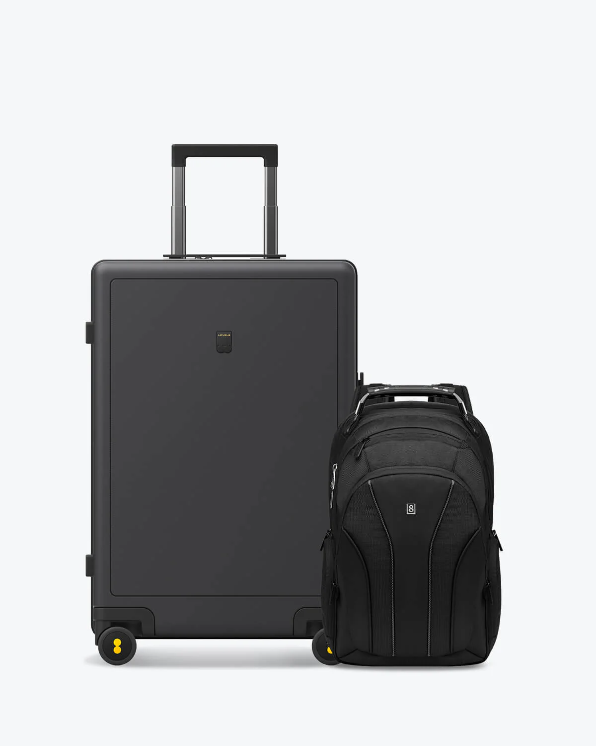 Textured and Atlas Laptop Backpack Luggage Set - Image 21