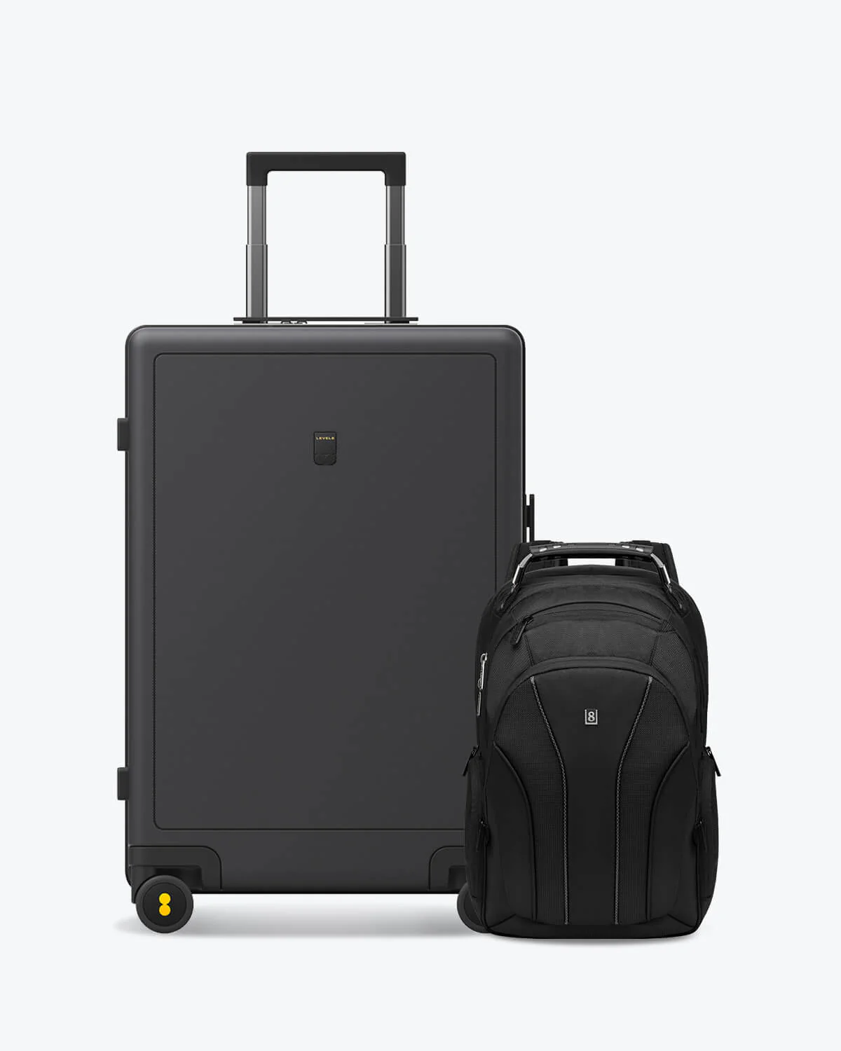 Textured and Atlas Laptop Backpack Luggage Set - Image 61