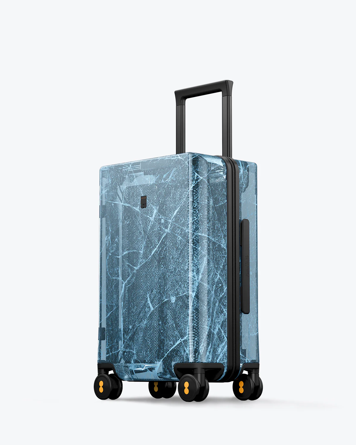 Eco Transparent Carry-On Luggage 20" Blue (Only available in EU) - Image 4