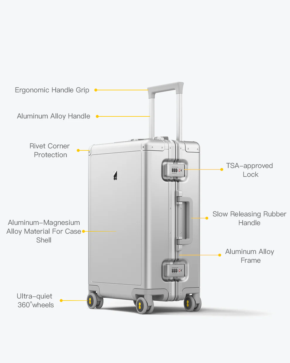 Gibraltar Aluminum Carry-On Luggage - Image 14