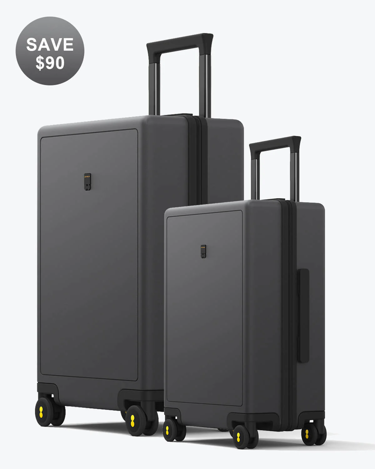 Luminous Textured Luggage Set 20'' & 24'' - Image 2